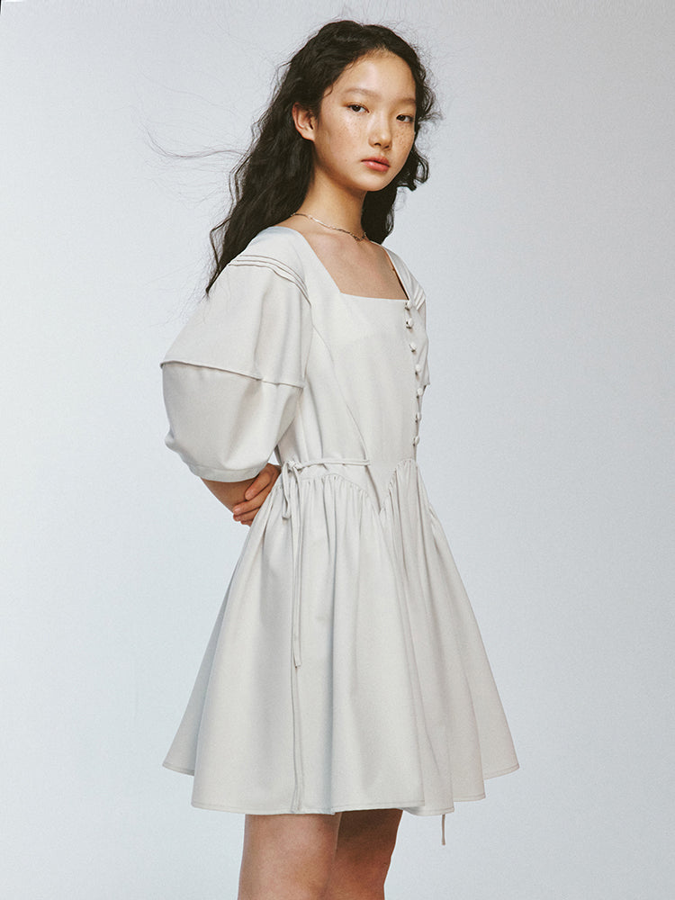 Volume Puff Sleeve Dress