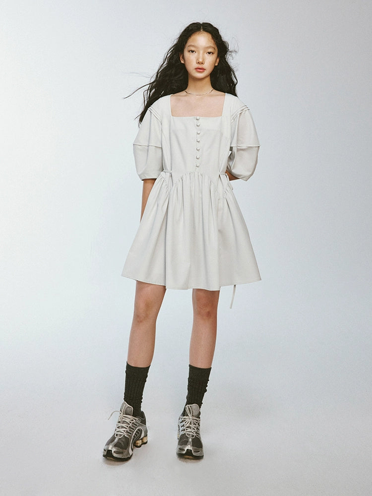 Volume Puff Sleeve Dress