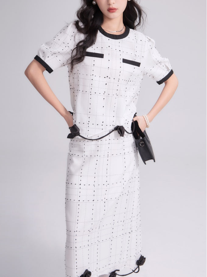 Tulpe -Spitze kleiner Duftpunkt Top & Rock