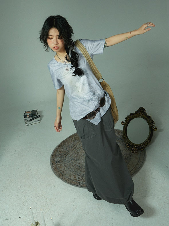 긴 해협 툴링 스커트를 인쇄하십시오