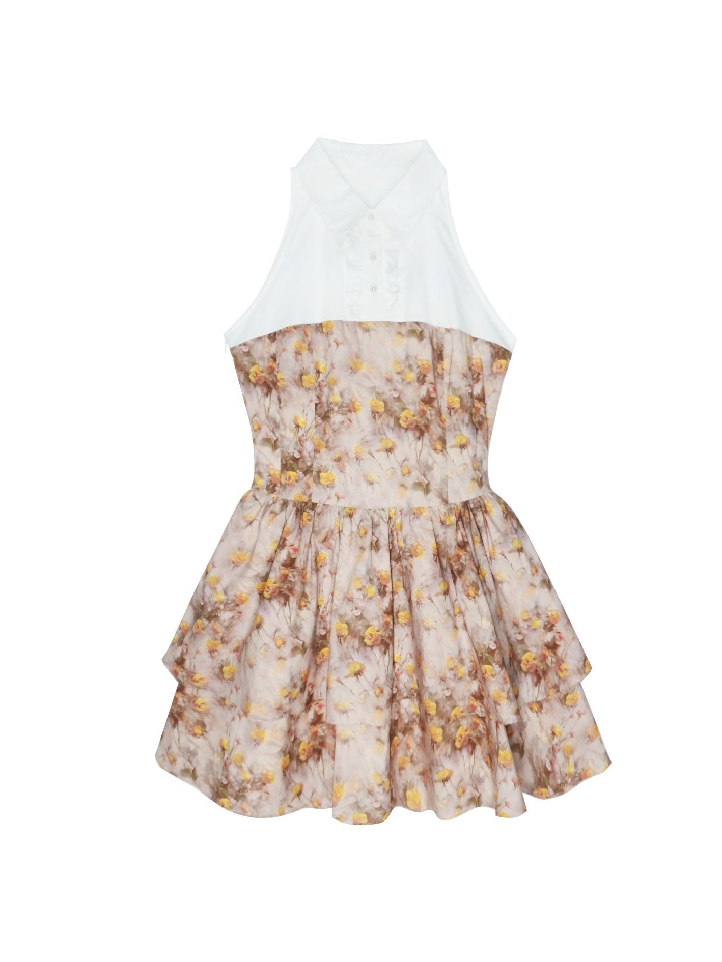 Retro Oil Painting Floral Sweet Dress & Sleeve Bolero