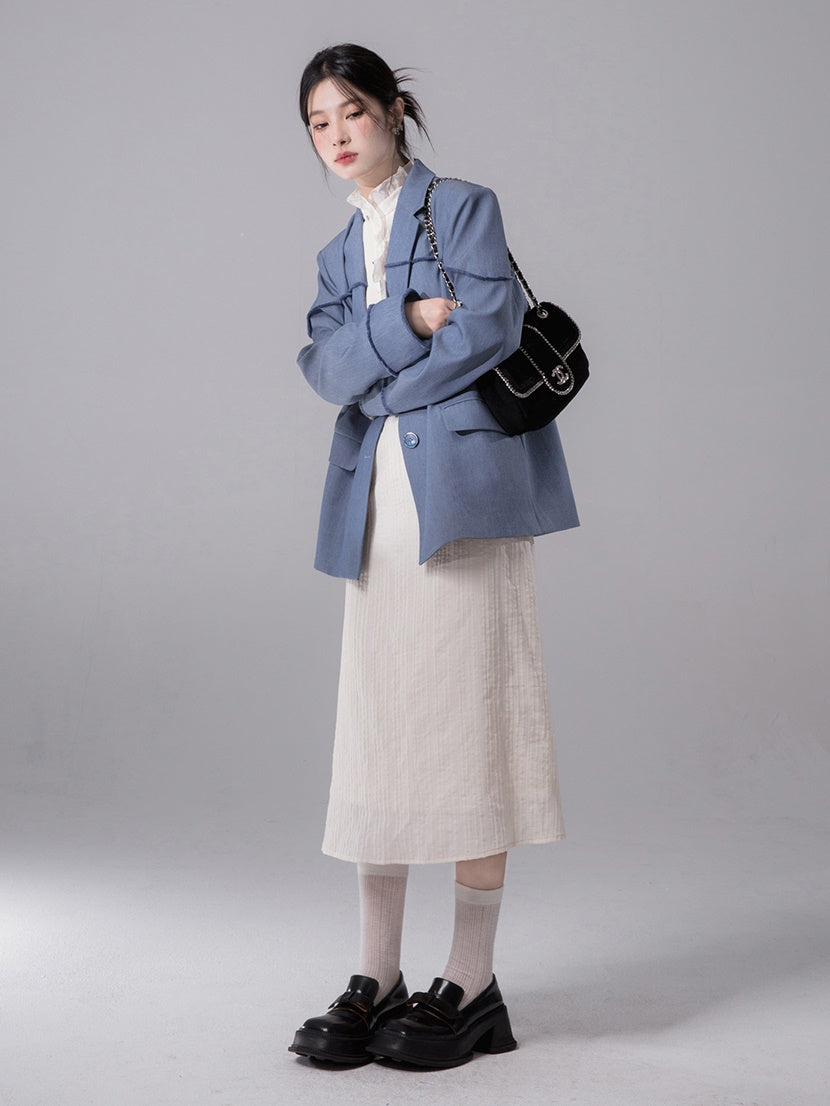 Raw Edge Split Jacket