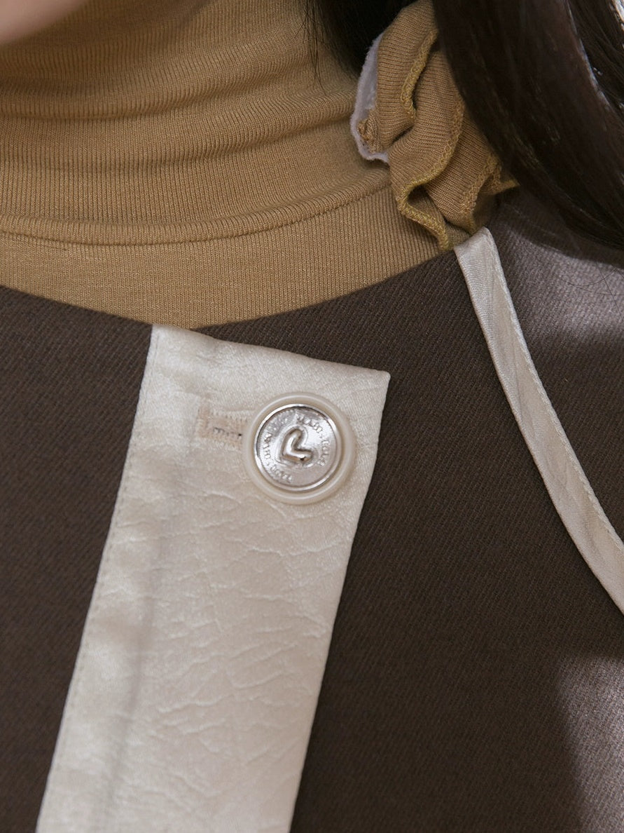 Satinstich Short Jacket & Long Faltenrock-Setup