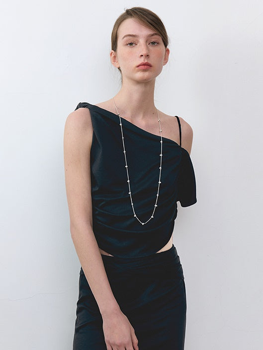 Faltener Schultergurte Asymmetrie Kurzer Camisol