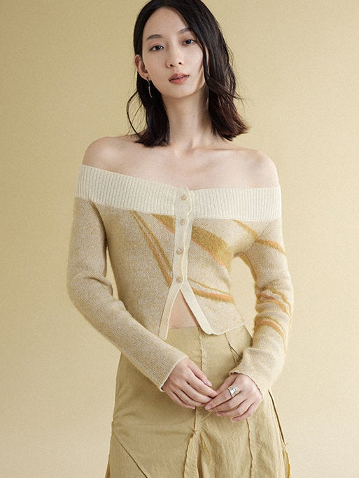 Cardigan off the online shoulder