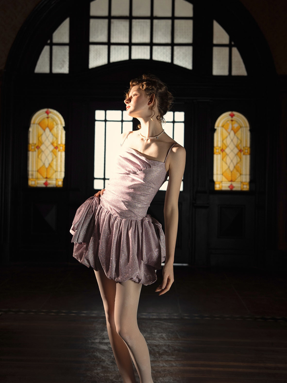 Glitzerschlingekleid