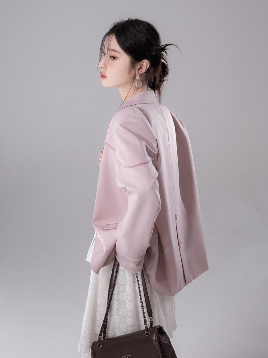 Raw Edge Split Jacket