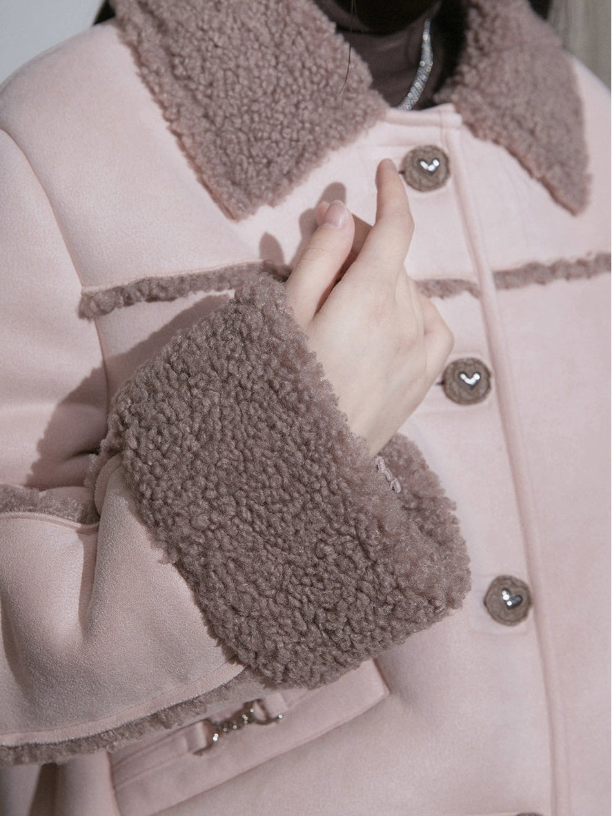 Suede Pattern BoA Jacket & Skirt