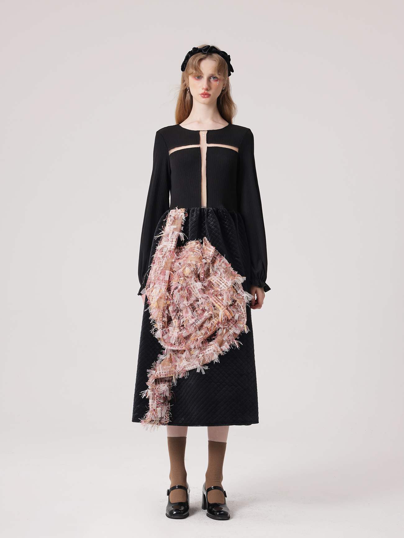 Rose Translucent Design Princess Dress