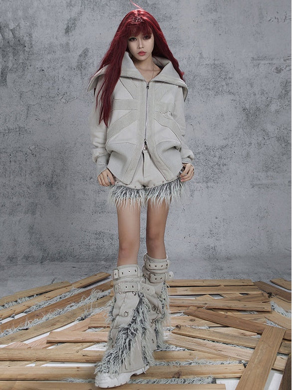LOOSE STREET HIGH-NECK ZIP-UP JACKET
