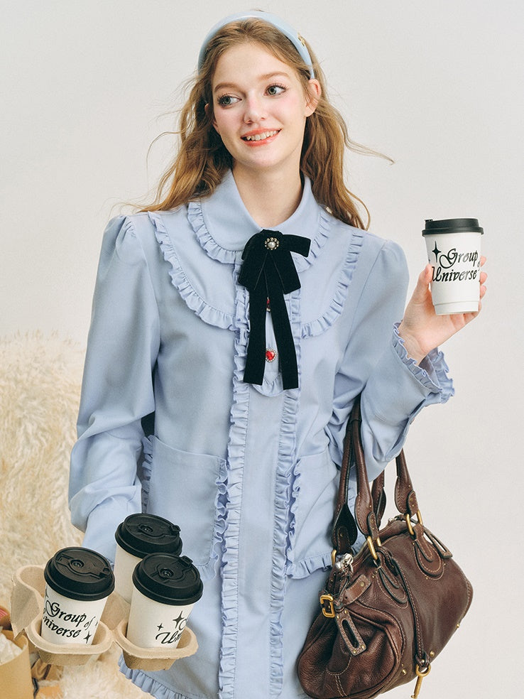 Preppy Rackspitzenhemd