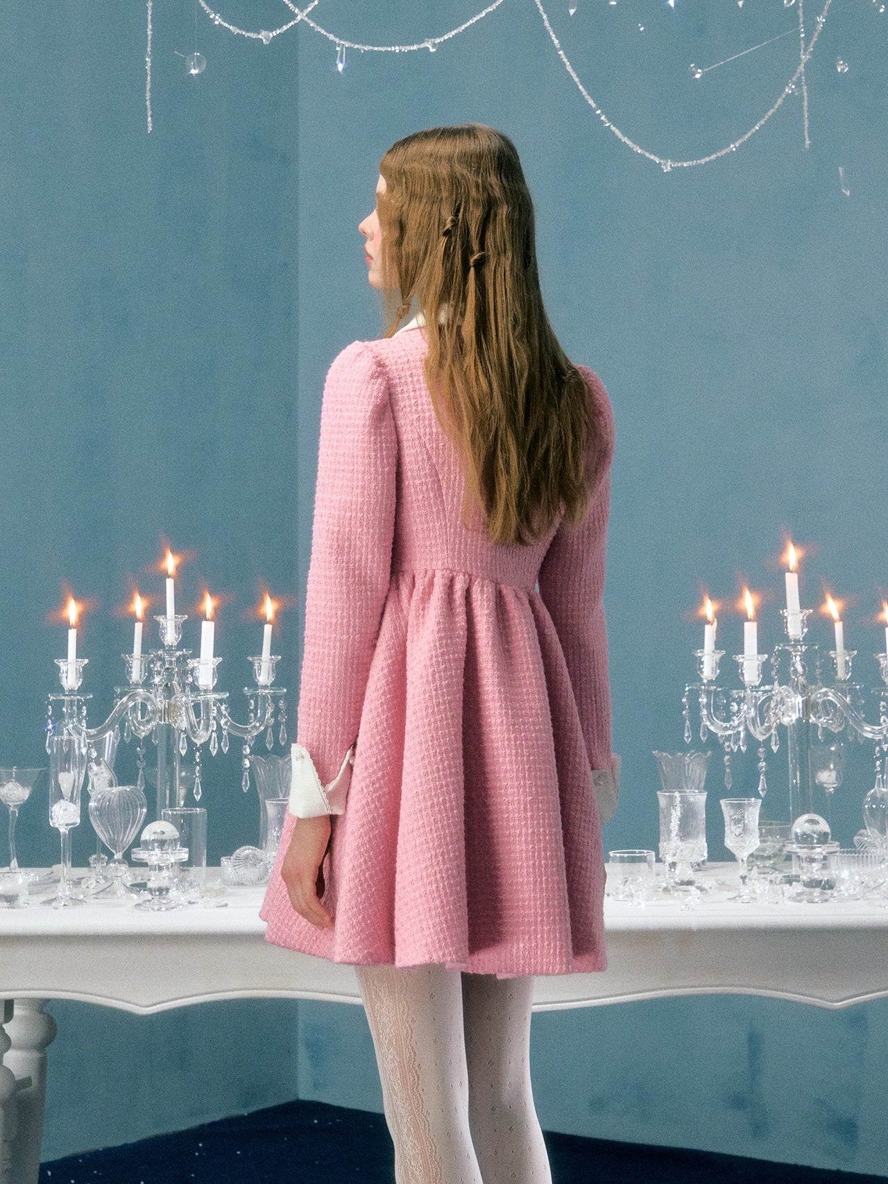 Bogenblume Brosche Puffhülle Kleid