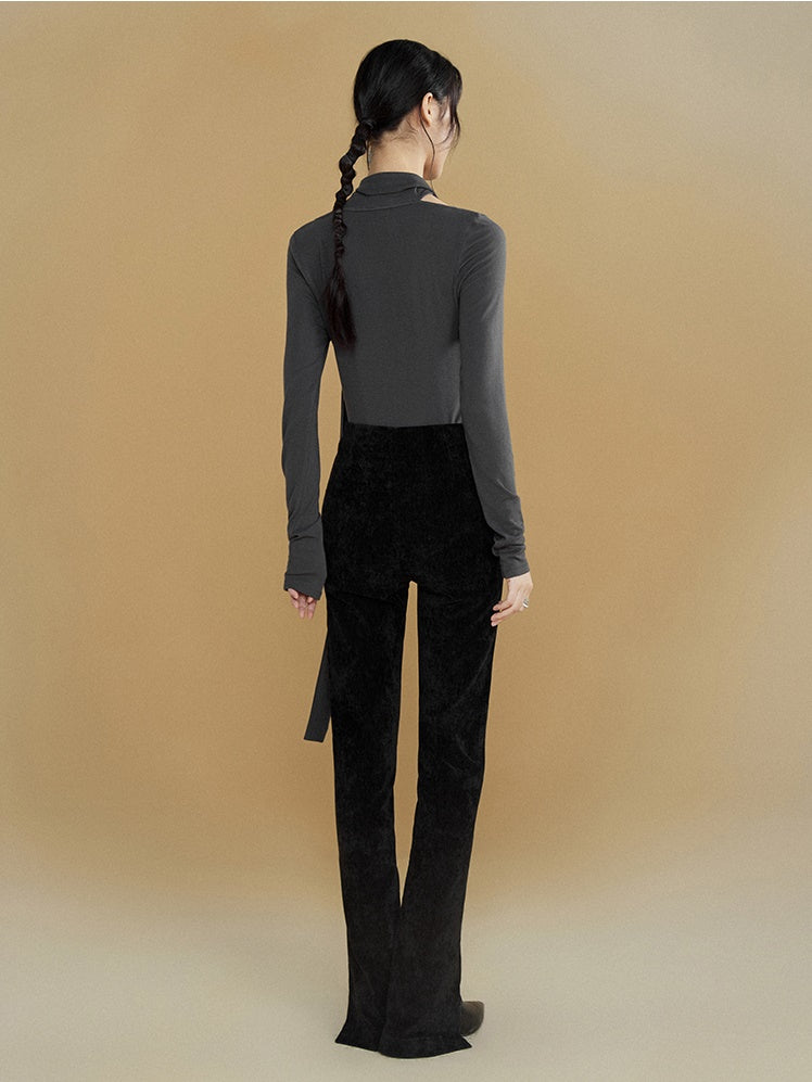 Écharpe T-shirt à fond de col balandé