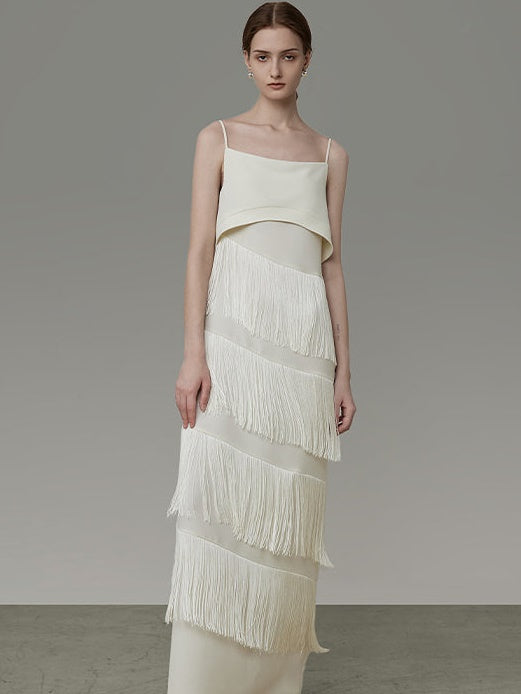 Tassel Slip Long Dress
