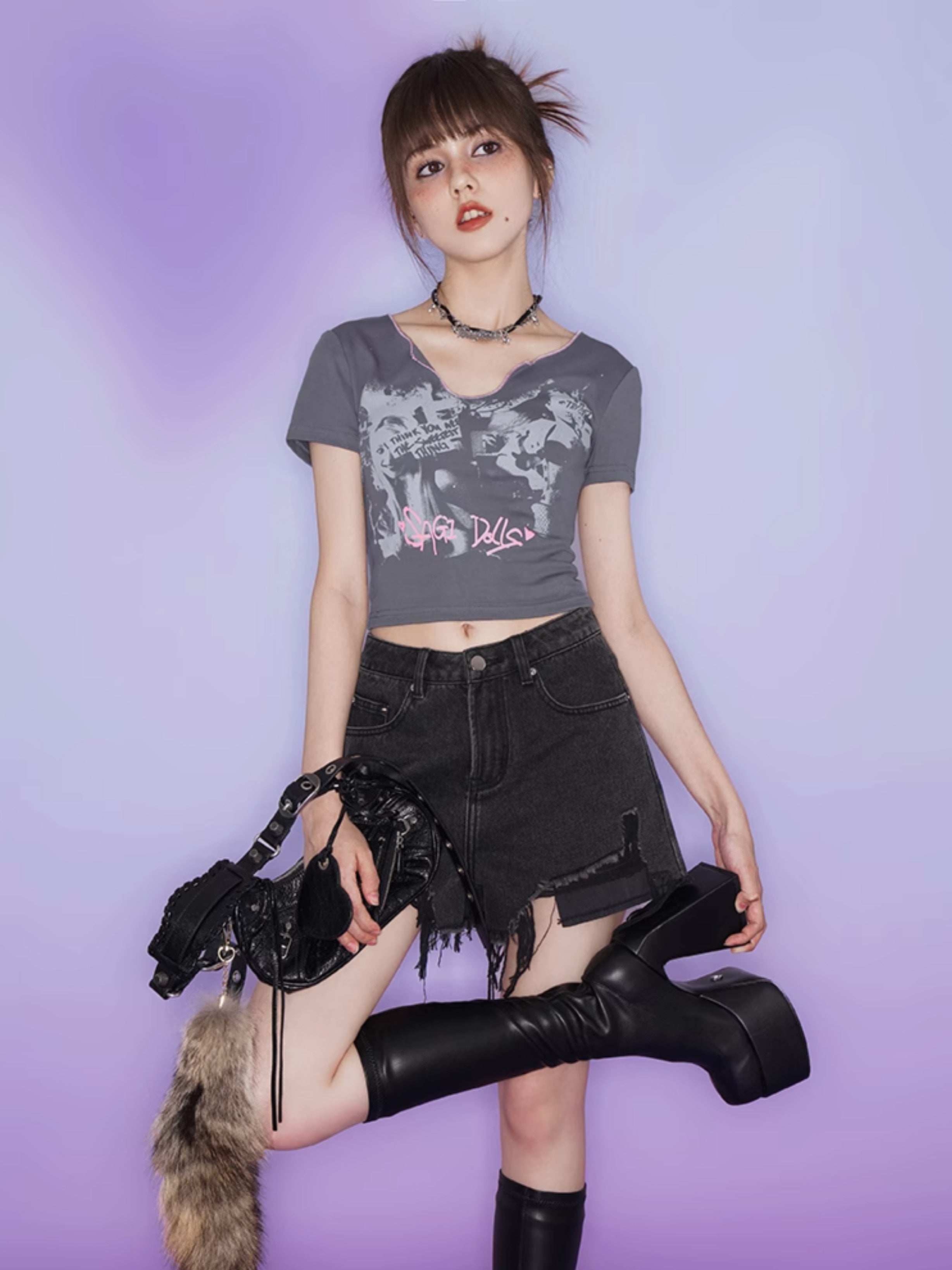 Print Short T-shirt