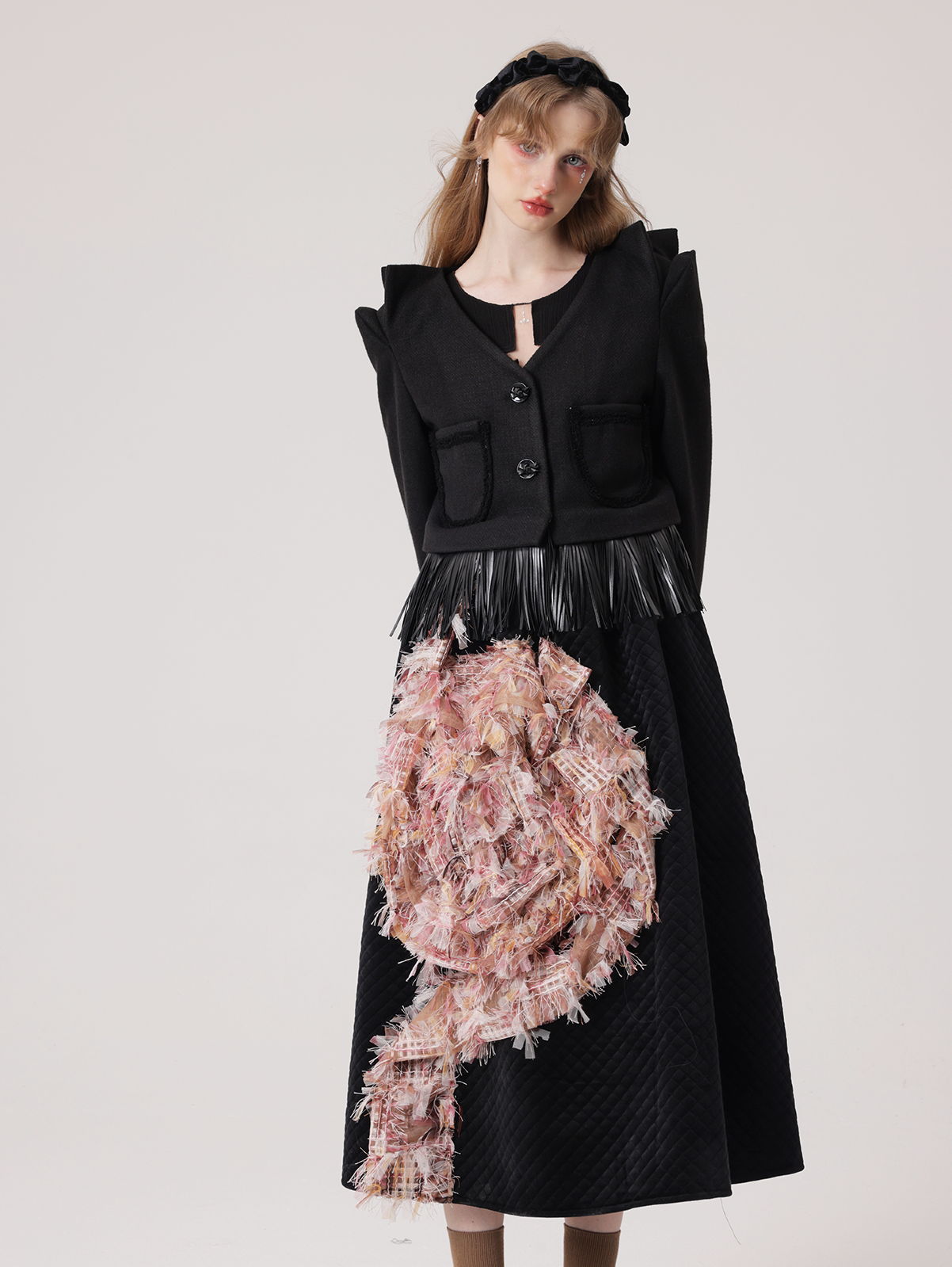 Rose Translucent Design Princess Dress