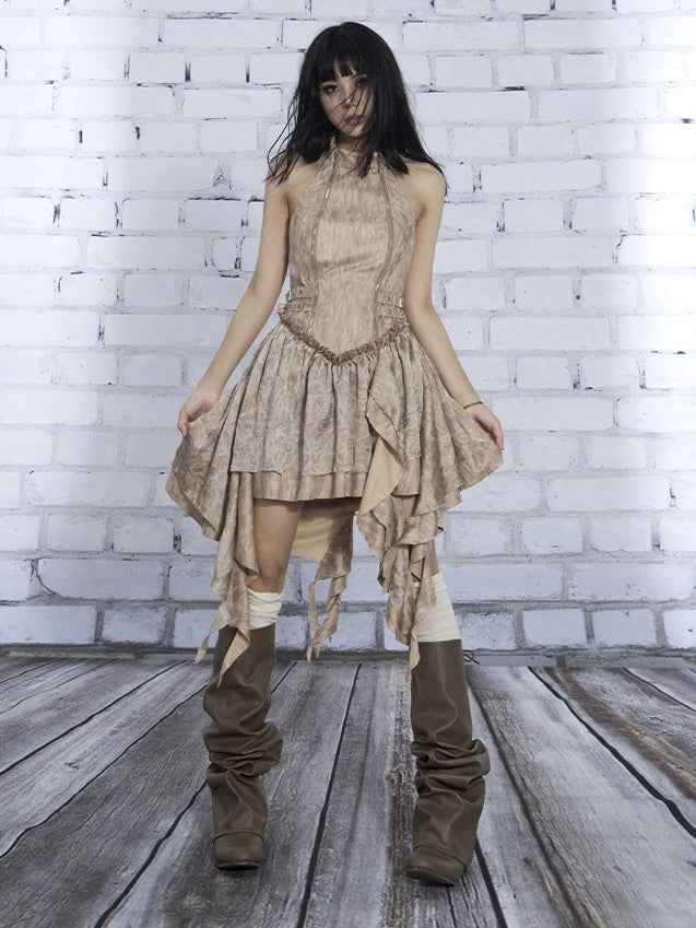 Halter Neck IRREGULAR Dress