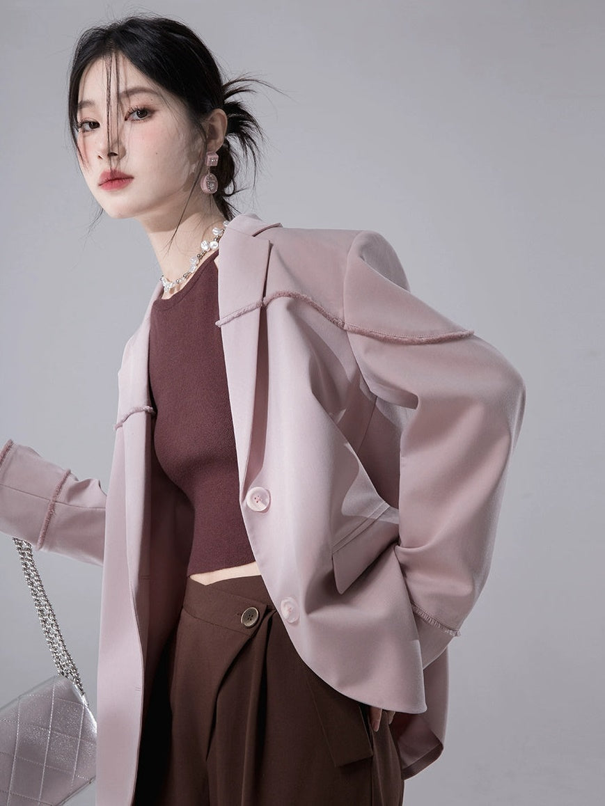 Raw Edge Split Jacket