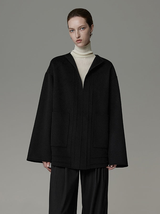 Pullover Design Loose Key-Neck Jacket – ARCANA ARCHIVE