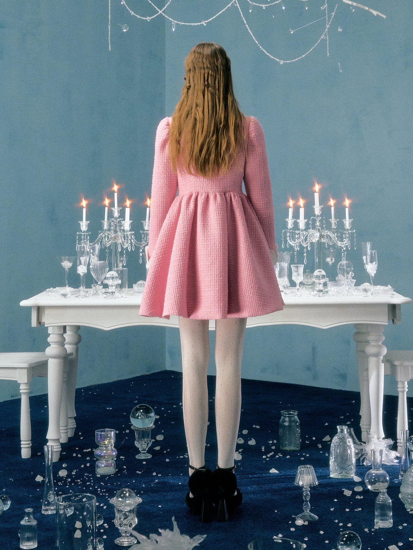 Bogenblume Brosche Puffhülle Kleid