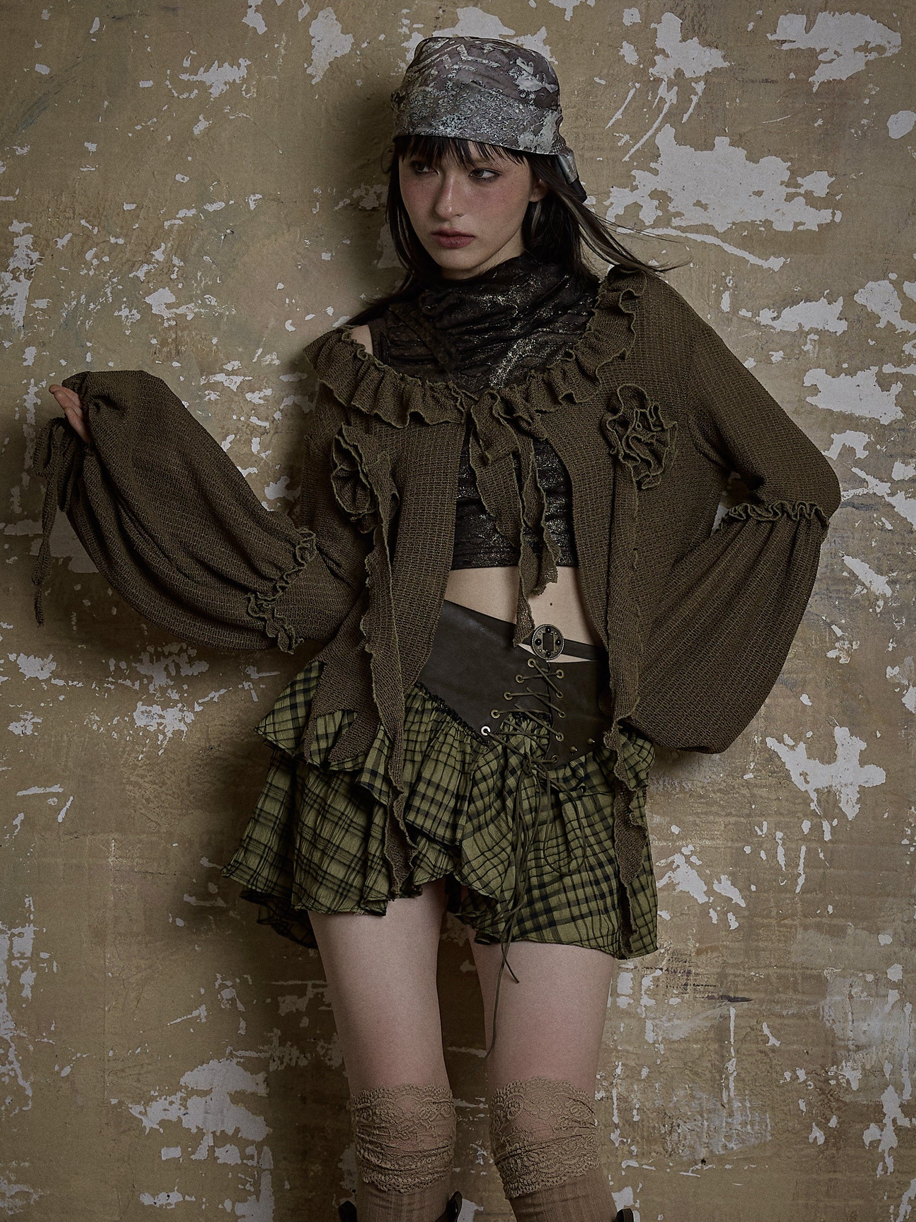 Three-dimensional Floral Loose Cardigan