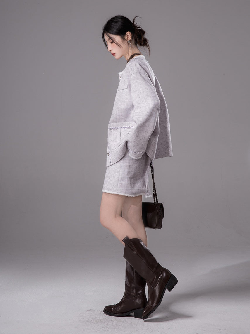 Lose Tweed Jacke & Rock Setup