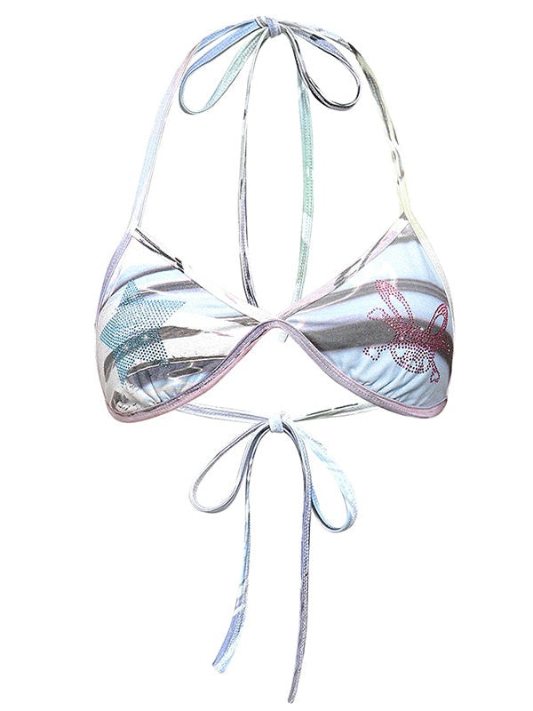 Rabbit Skull Halter-neck Bra