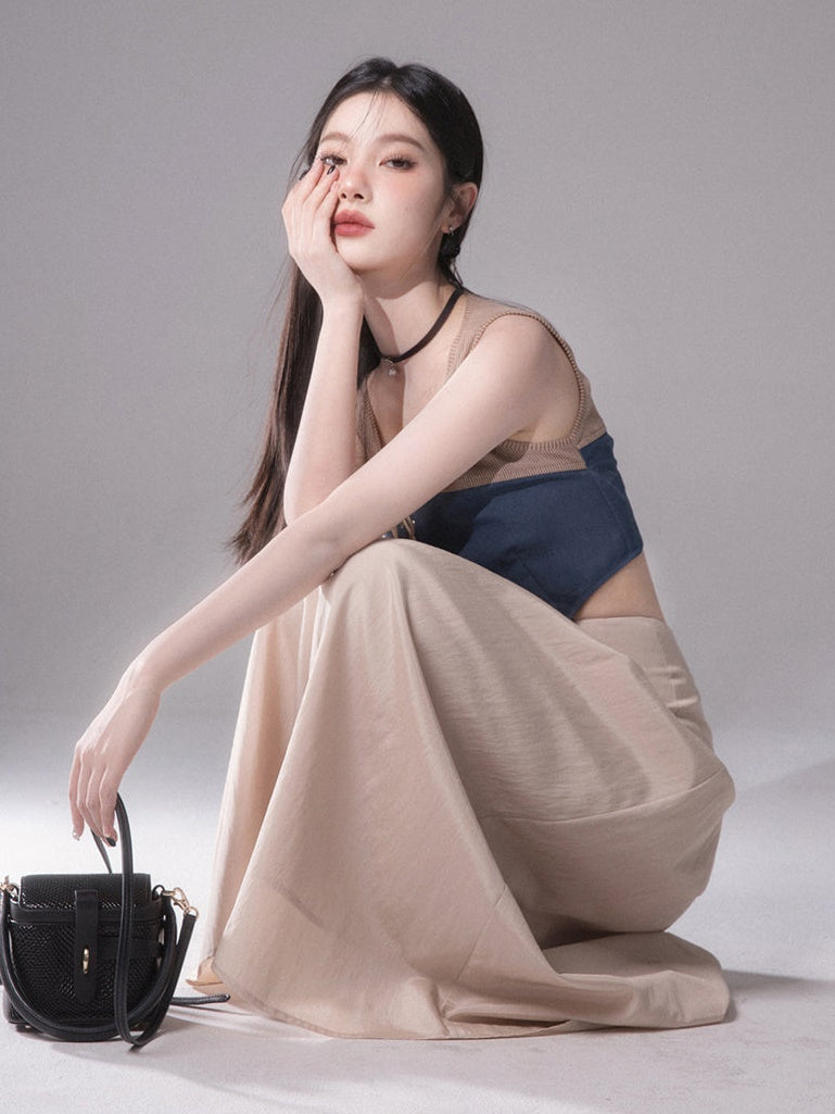 꼬집음 발목 치마