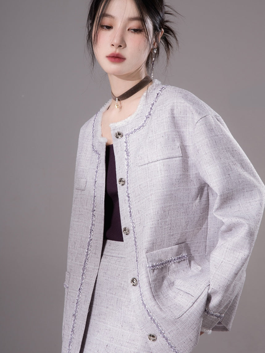 Lose Tweed Jacke & Rock Setup