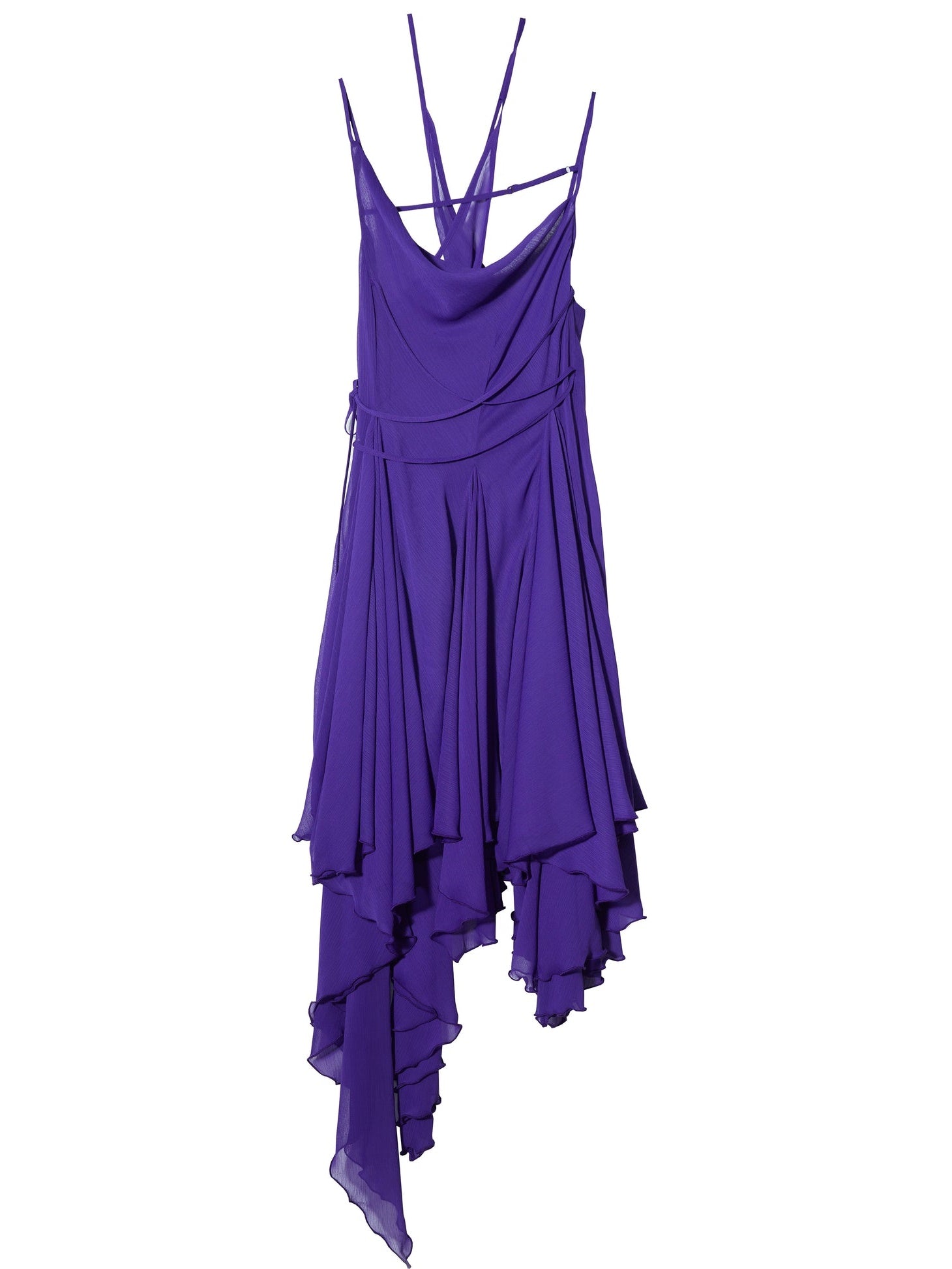 Unregelmäßiges Saumgurtkleid