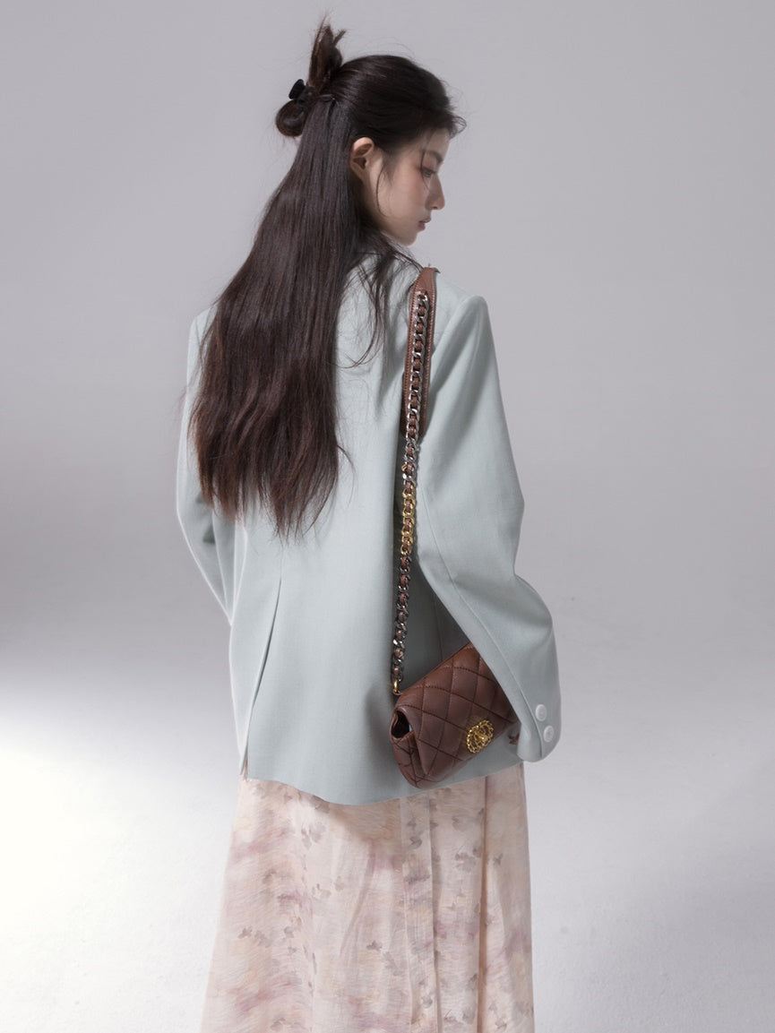 Contrast Fritillaria Color Loose Jacket