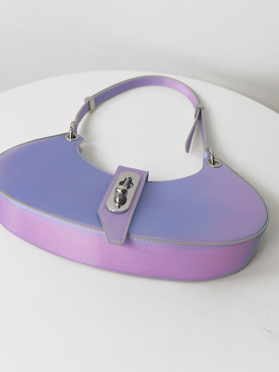 3D 그라디언트 소형 사각형 체인 백