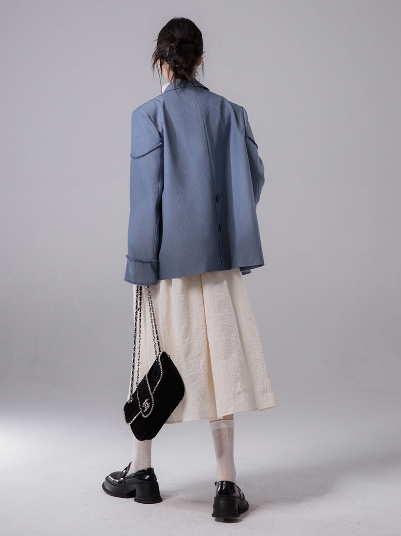 Raw Edge Split Jacket