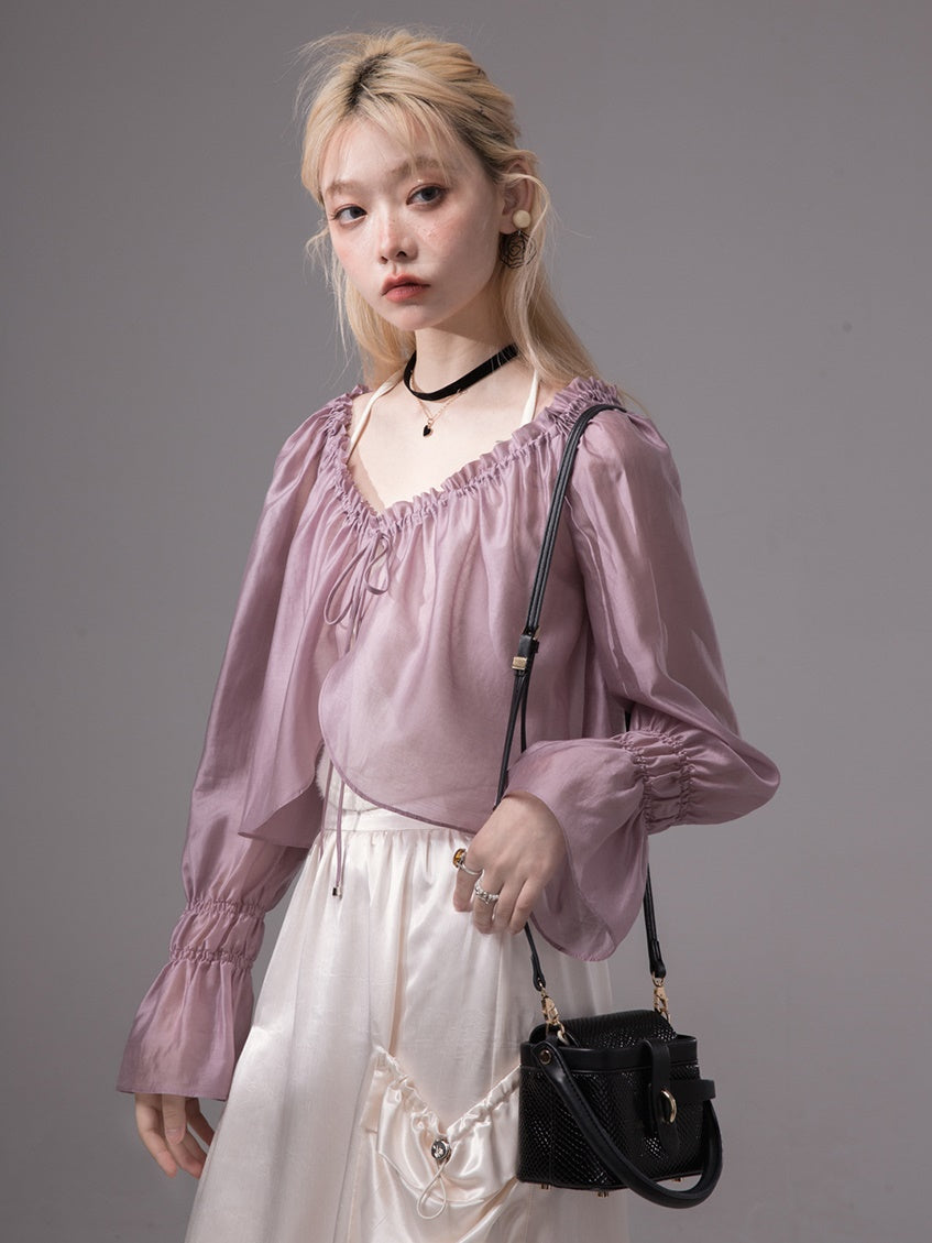 Sunscreen Cardigan & Lace Camisole Setup