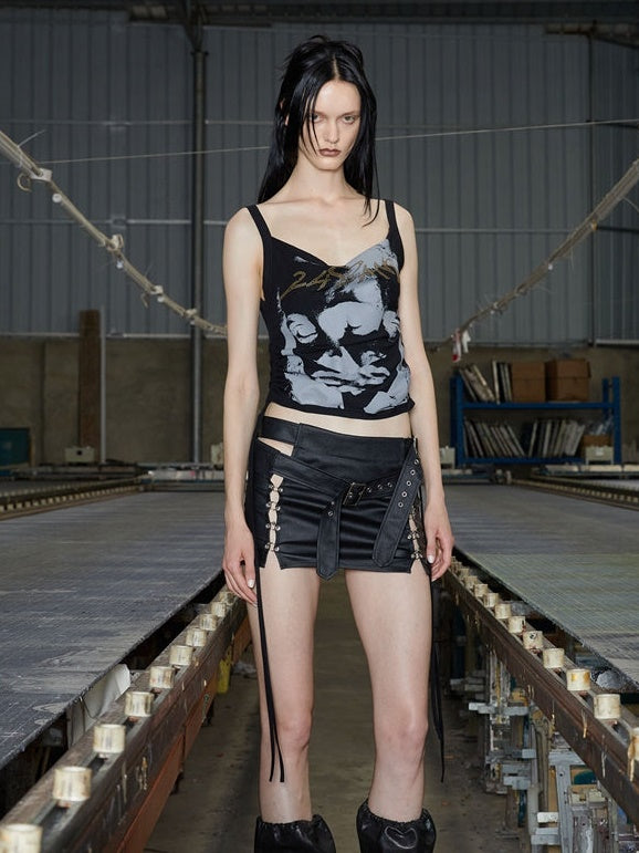 Print Cropped Camisole