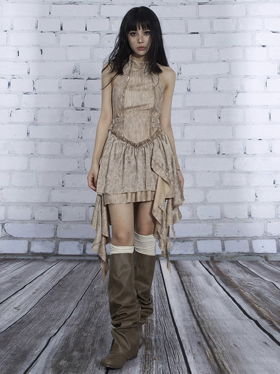 Halter Neck IRREGULAR Dress