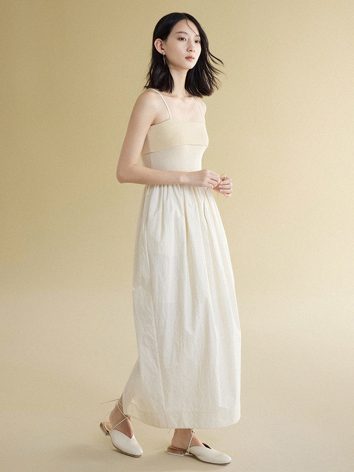 Pit Bar Splicing Suspender Dress