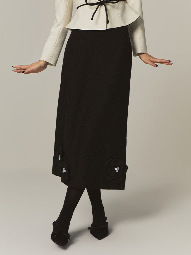 Blumenstich A-Line Long Rock