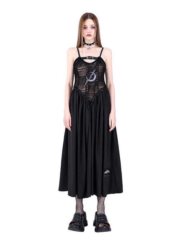 Punk Girl Mesh Slip Dress