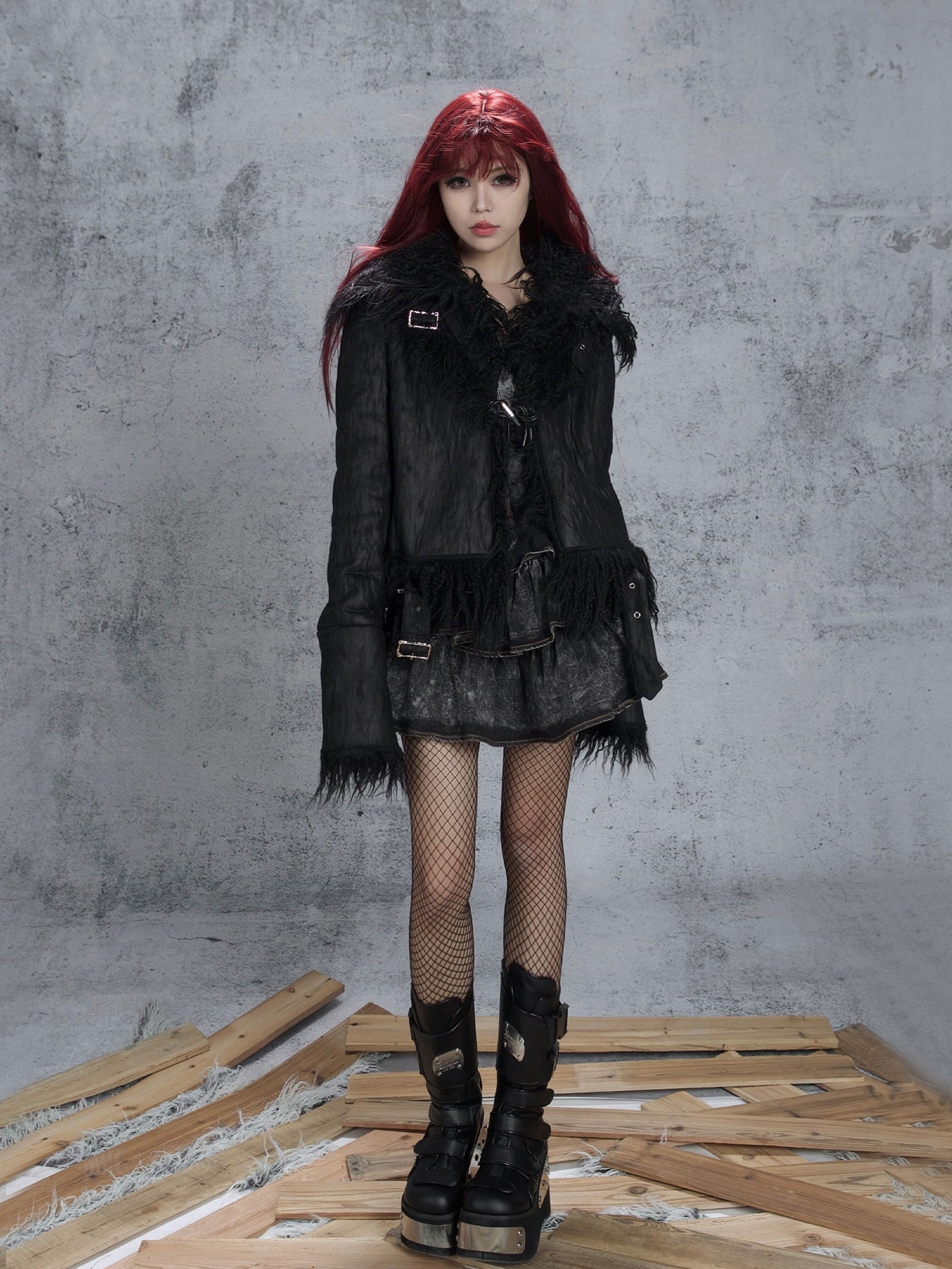 Fake FUR Stitch Jacket