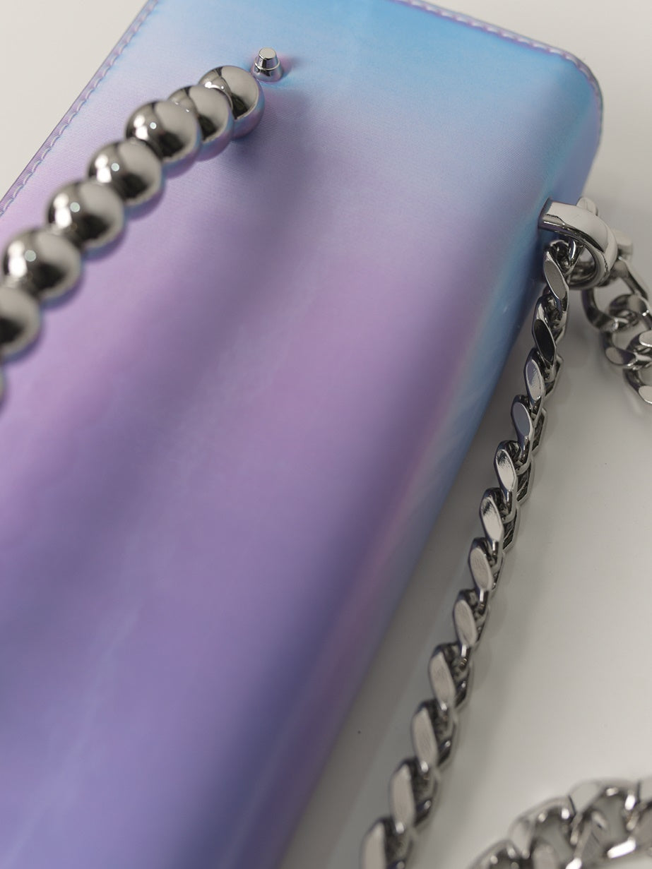 3D 그라디언트 소형 사각형 체인 백