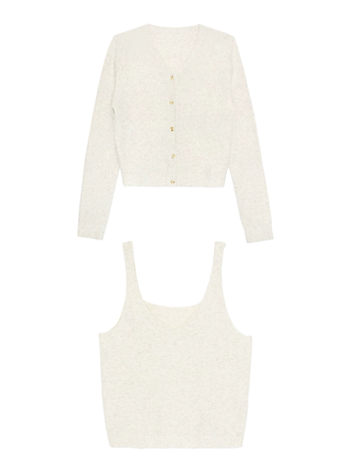 Knitted Cardigan & Camisole Set-up