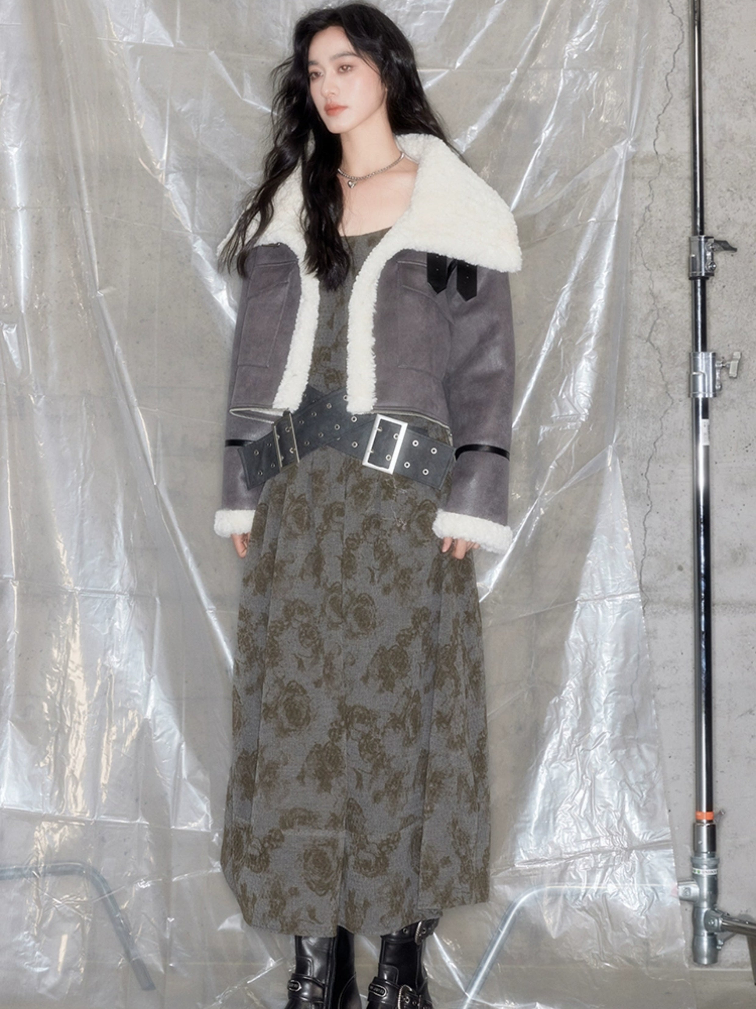 Retro Blumendruck -Hosentuchkleid