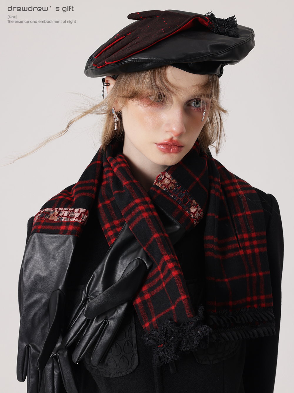 Kontrastkarette Spitzestichhandschuh Baskenbauer & Stola