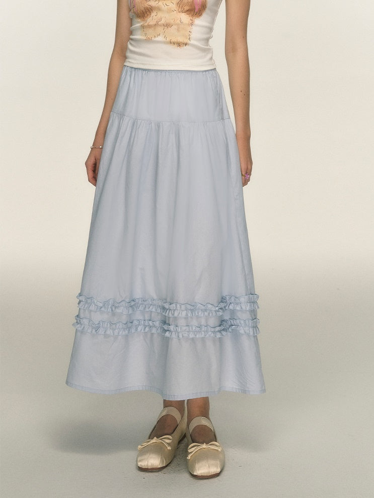 Fungus A-line Maxi Skirt