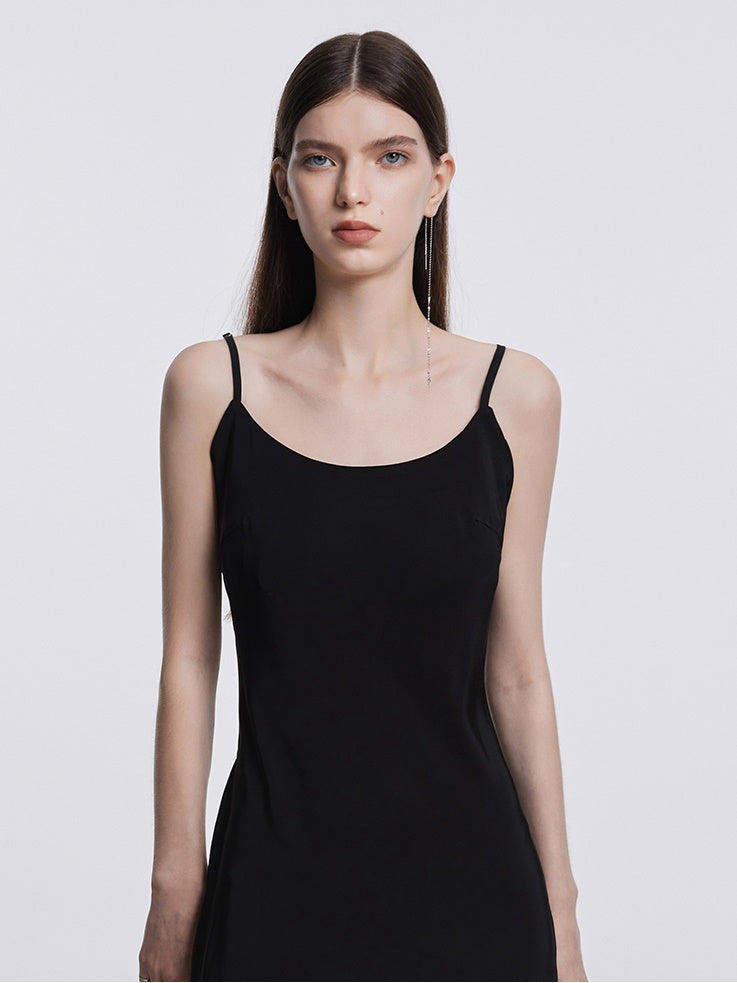 Long Sling Dress & Sun Protection Sheer Cardigan