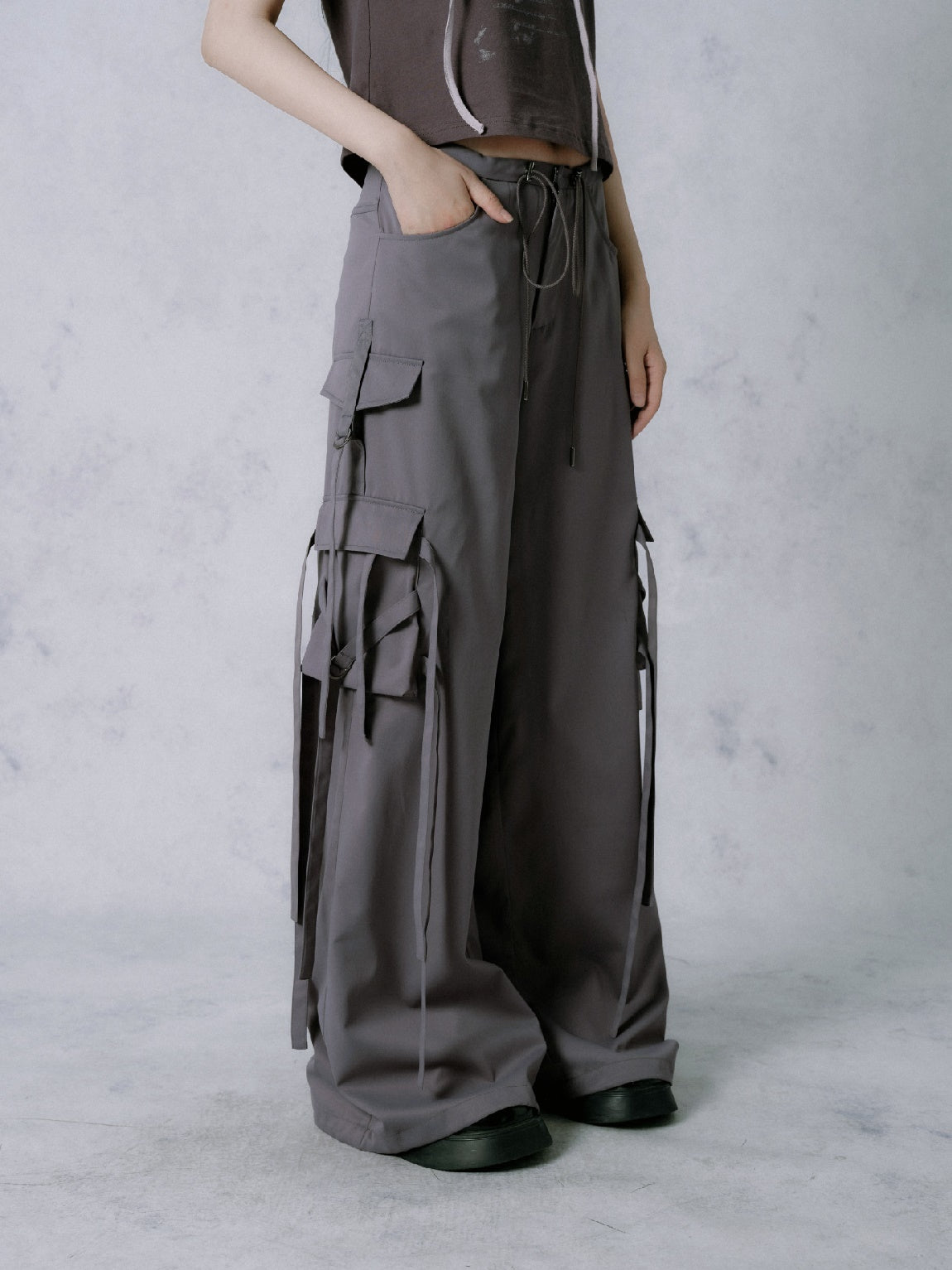 Strap Pocket Cargo Pants