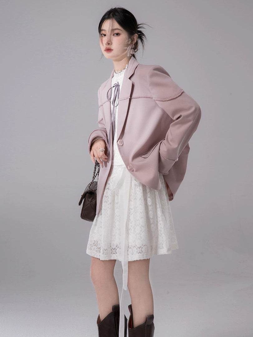 Raw Edge Split Jacket