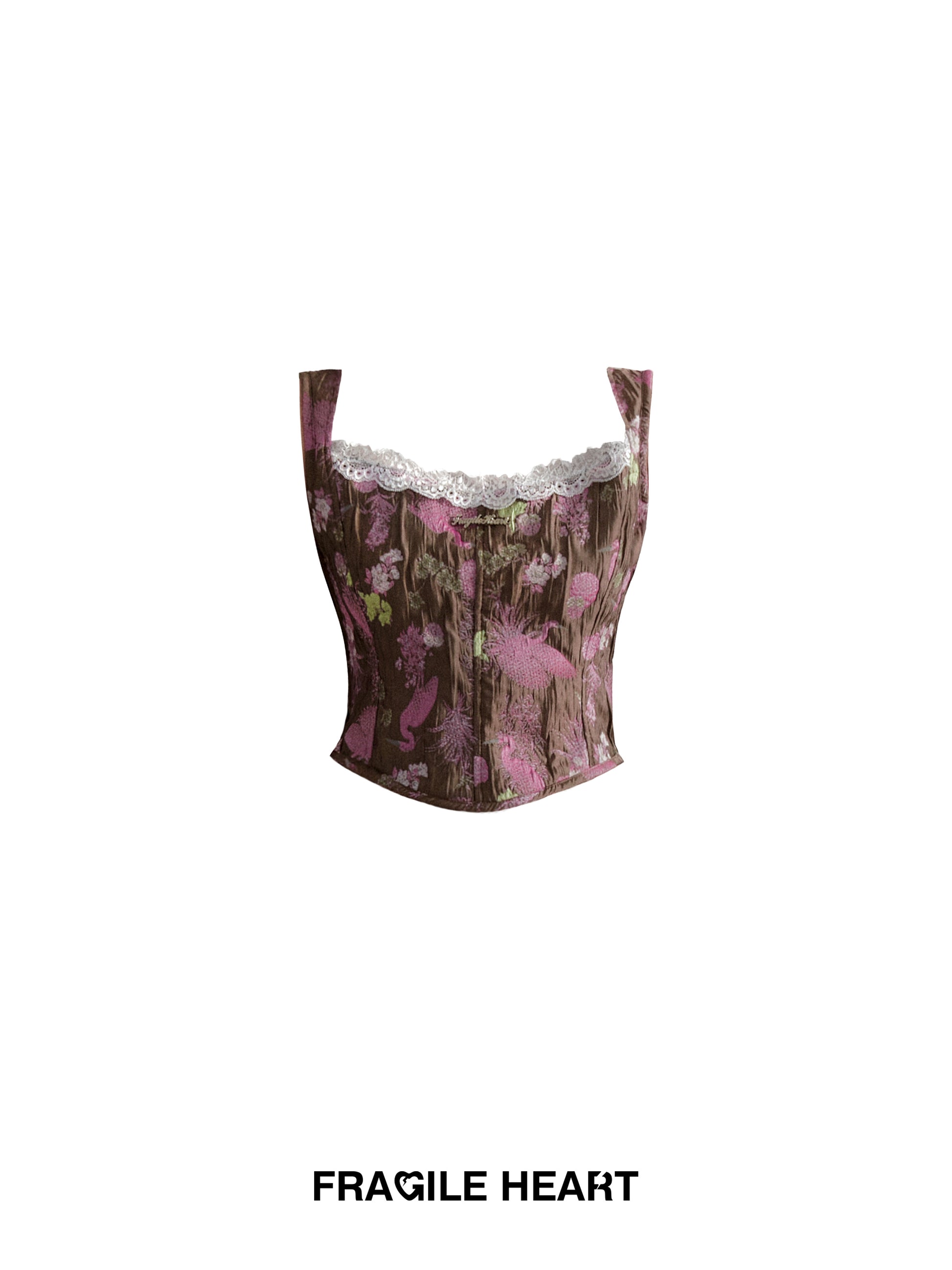 Retro -Spitzenblumenkamisole