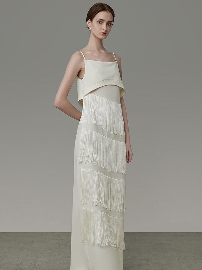 Tassel Slip Long Dress